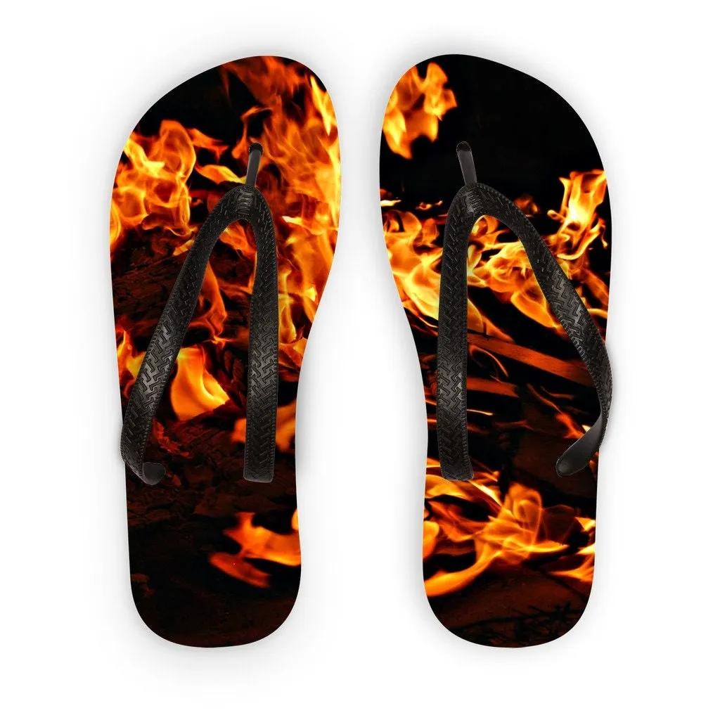 fire flames Flip Flops Adult/Kids,Gifts for Graduation/Halloween/Christmas/Birthday/Housewarming/Beach Party/Summer Dress/Picnic/BBQ Party